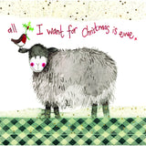 Alex Clark Little Sparkle Christmas Card - Christmas Ewe