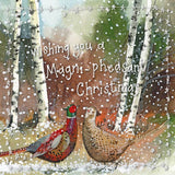 Alex Clark Little Starlight Christmas Card - Christmas Pheasants
