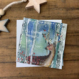Alex Clark Little Starlight Christmas Card - Christmas Floral Deer