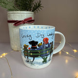 Alex Clark Christmas 400ml China Mug - Crazy Dog Lady