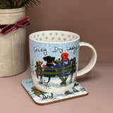 Alex Clark Christmas 400ml China Mug - Crazy Dog Lady