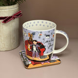 Alex Clark Christmas 400ml China Mug - Crazy Cat Lady