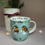 Alex Clark Christmas 400ml China Mug - Christmas Robins