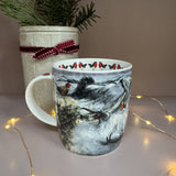 Alex Clark Christmas 400ml China Mug - Snowfall on the Wall