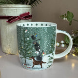 Alex Clark Christmas 400ml China Mug - Decorating The Tree