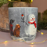 Alex Clark 400ml New Bone China Mug - Dogs And Snowman