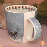 Alex Clark 400ml New Bone China Mug - Dogs And Snowman
