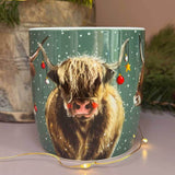 Alex Clark Christmas 400ml New Bone China Mug - Highland Cows