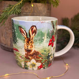 Alex Clark 400ml New Bone China Mug - Christmas Hares