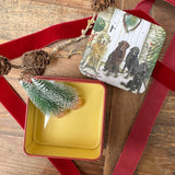 Alex Clark Christmas Medium Square Tin - Christmas Dogs