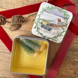 Alex Clark Christmas Medium Square Tin - Driving Home For Christmas