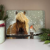 Alex Clark Christmas Placemat - Horse & Robin