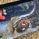 Alex Clark Christmas Melamine Medium Tray - Night Before Christmas