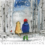 Alex Clark Christmas Card - Wintery Walks From The Dog