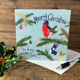 Alex Clark Christmas Card - Merry Christmas Son