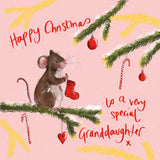 Alex Clark Christmas Card - Special Granddaughter - Mouse