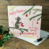 Alex Clark Christmas Card - Special Granddaughter - Mouse