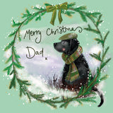 Alex Clark Christmas Card - Merry Christmas Dad