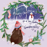 Alex Clark Christmas Card - Lovely Granddaughter