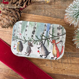Alex Clark Christmas Small Sliding Tin - Festive Forest Friends