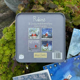 Alex Clark Christmas 16-Pack Notecard Tin - Robins