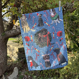 Alex Clark Christmas 100% Cotton Tea Towel - Dogs
