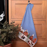 Alex Clark Christmas 100% Cotton Tea Towel - Gingerbread Village