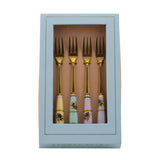 Yvonne Ellen Set Of 4 Bone China Cake Forks - Bee