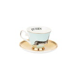 Yvonne Ellen Fine China Teacup & Saucer - Doggie