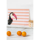 Yvonne Ellen Glass Worktop Saver - Toucan