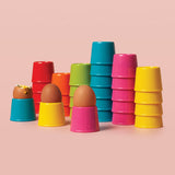 Zeal Stacking Melamine Egg Cup - Neon Pink