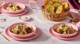 Le Creuset 22cm Stoneware Coupe Pasta Bowl - Rose Quartz