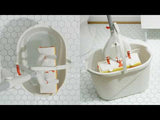 OXO Good Grips Angled Measuring Mop Bucket - Stone White