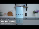 Smeg MFF02PBUK Mini Milk Frother - Pastel Blue