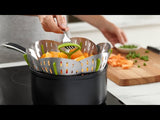 Joseph Joseph Bloom Folding Stainless Steel Steamer Basket