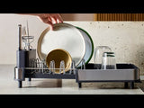 Joseph Joseph Extend™ Slim Expandable Stainless Steel Dish Rack - Grey