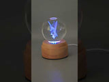 Inokoo Rotating 3D Crystal Rotating Globe Light - Dolphin