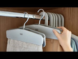 Joseph Joseph Orderly™ Easy-Grip Set of 2 Trouser & Skirt Hanger Set - Ecru