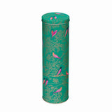 Sara Miller London Tall Round Tin - Green Birds