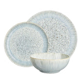 Denby Halo Speckle Coupe Dinner Set - 12 Piece - Potters Cookshop