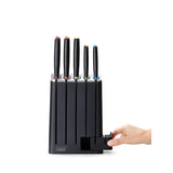 Joseph Joseph Elevate Slim 5 Piece Kitchen Knife Block - Potters Cookshop