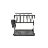 Brabantia SinkSide Dark Grey Foldable Dish Rack - Small - Potters Cookshop