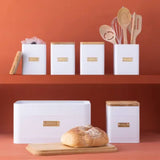 Typhoon Square Tea Canister - Otto White