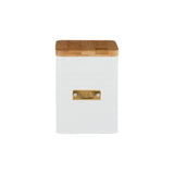 Typhoon Square Tea Canister - Otto White
