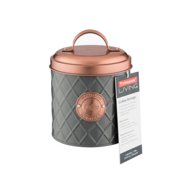 Typhoon Henrik Coffee Storage Canister - Graphite & Copper