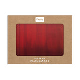 Denby Pottery Colours 12 Piece Placemat & Coaster Set - Red