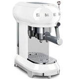 Smeg 50's Style Retro ECF02 Espresso Coffee Machine - White