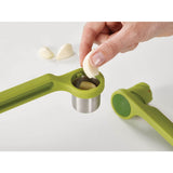Joseph Joseph Helix Garlic Press - Green - Potters Cookshop