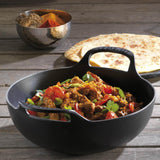 Le Creuset Cast Iron 24cm Balti Dish - Satin Black - Potters Cookshop