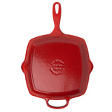 Le Creuset Signature Cast Iron 26cm Square Grillit - Cerise - Potters Cookshop